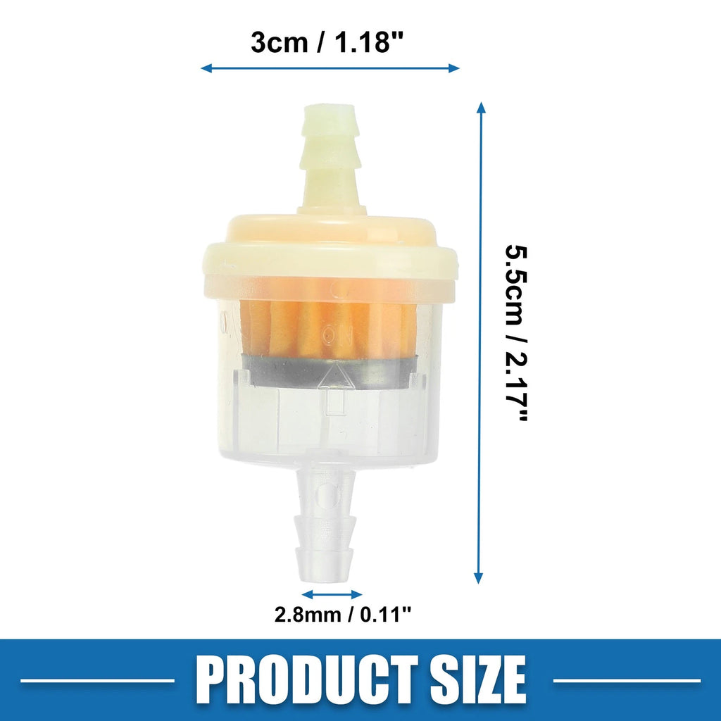 6pcs Inline Fuel Filter 1/4 Inch for Motorcycle ATV (Fits )