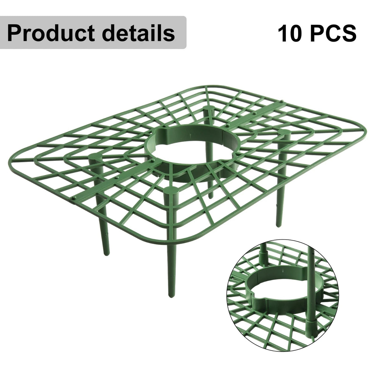 Set of 5 Strawberry Supports for Planting with 4 Sturdy Feet