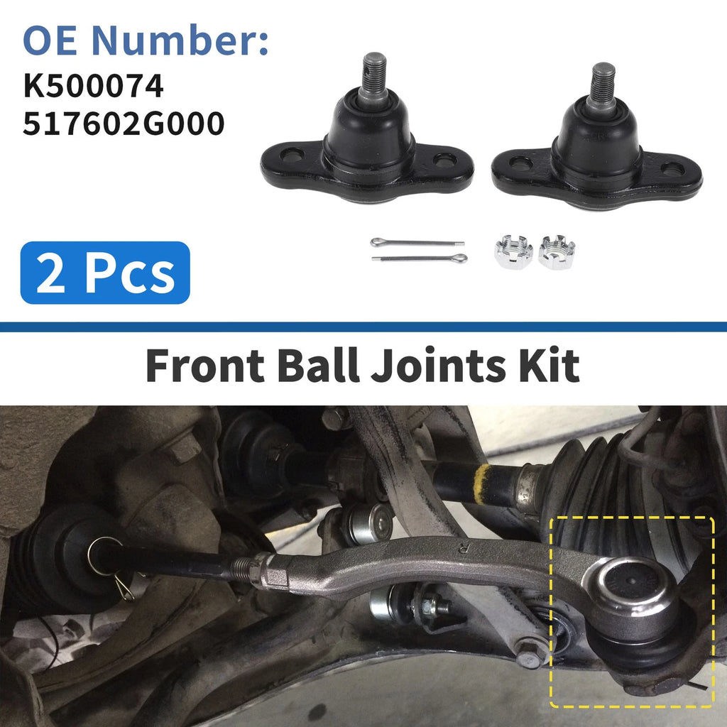 Front Lower Ball Joints Pair Replacement for Hyundai Elantra (2007–2010)