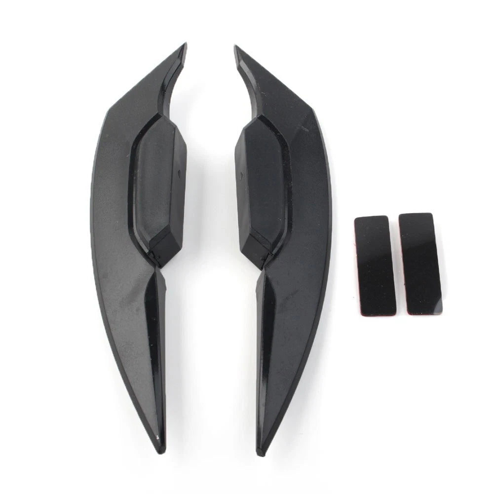 Fairing Winglets Side Siler Deflector Air Wing Kit Universal Pair Black