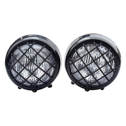 2X Headlight Lens Grills for Yamaha Banshee Warrior 350 (1987–2006) Black