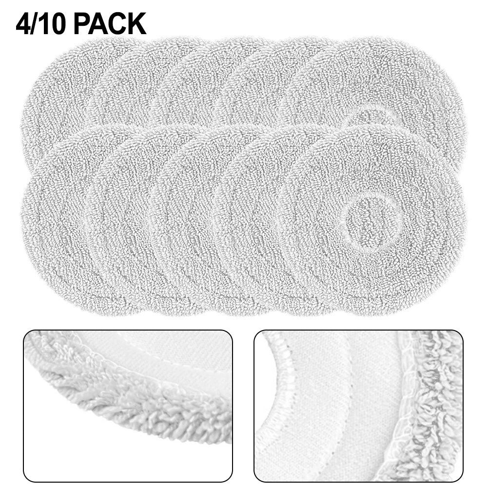 Set of 10 Microfiber Washable Mop Cloths for Airbot L50 Master Vacuum Cleaner