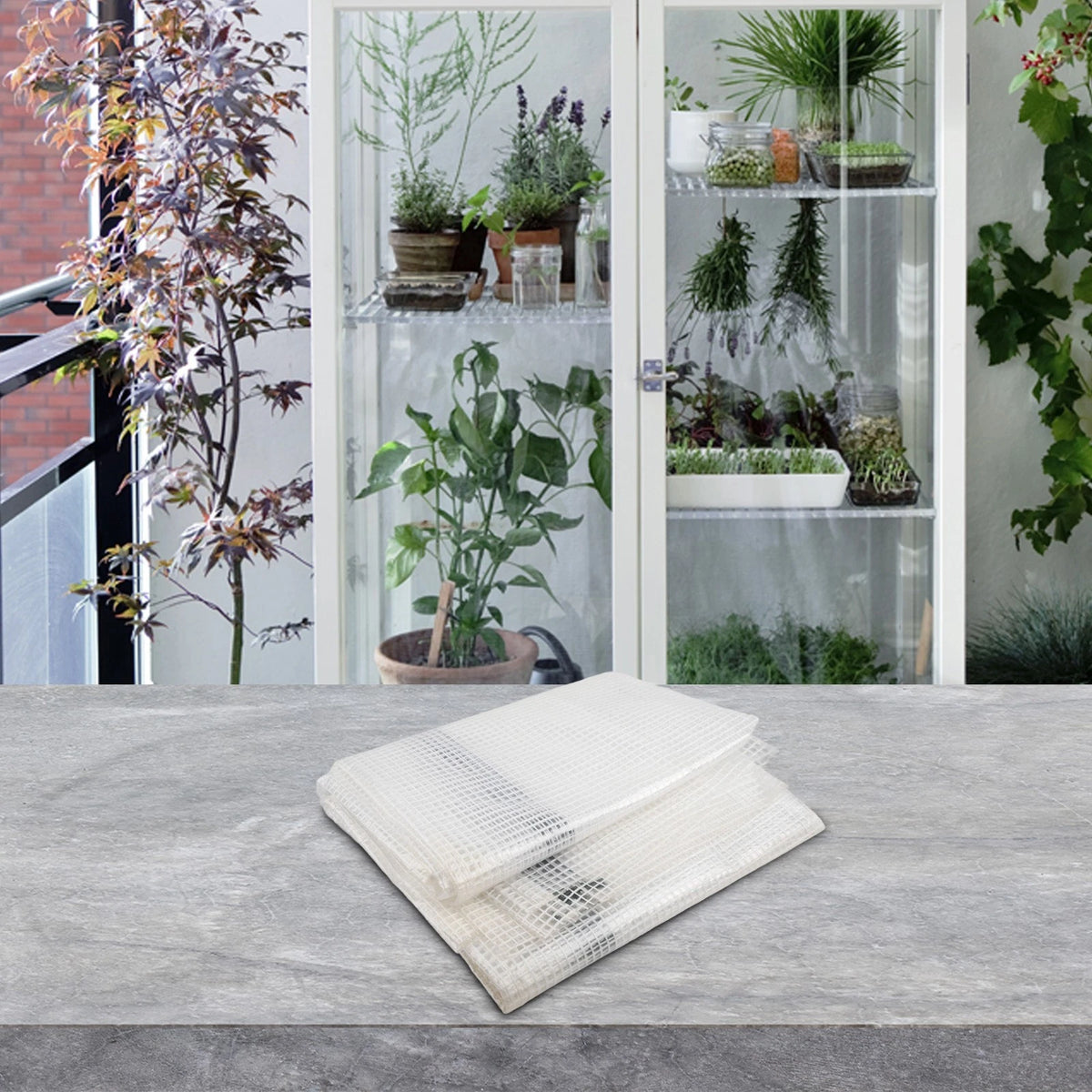 Greenhouse Cover 69x49x158CM for Small Spaces (Transparent PVC)