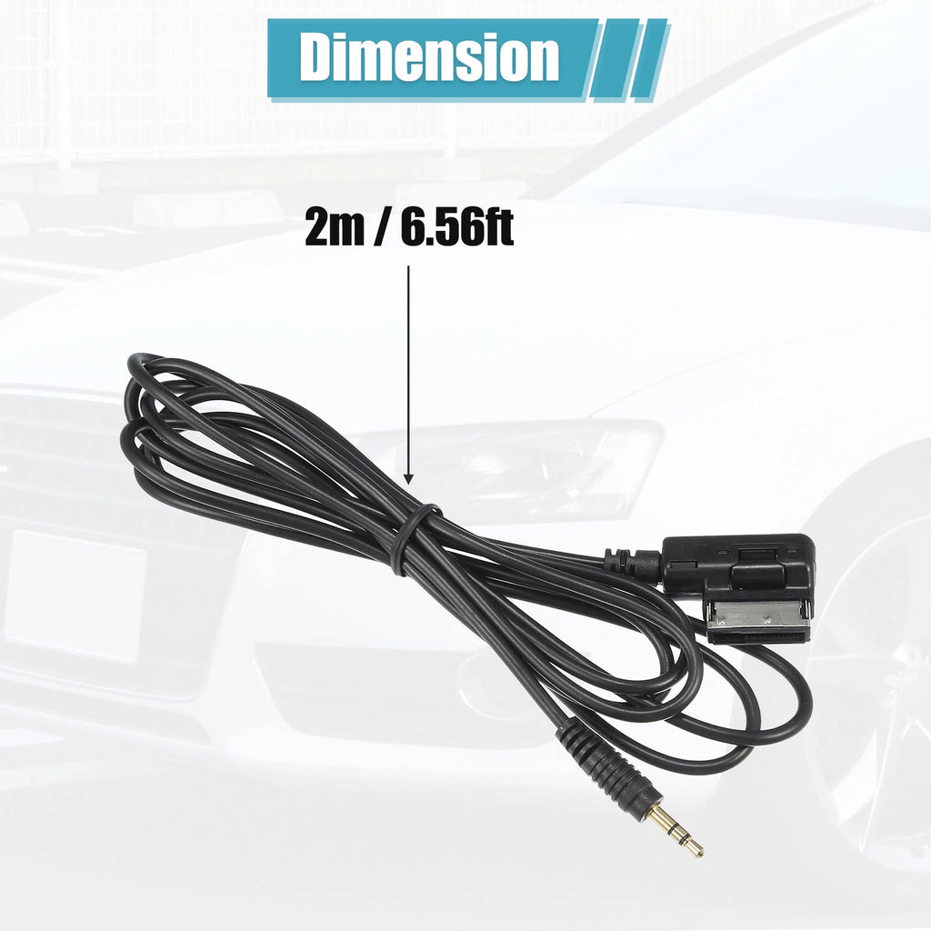 Music Interface AMI MMI AUX 3.5mm Jack Adapter Cable for Audi (2009–2016)
