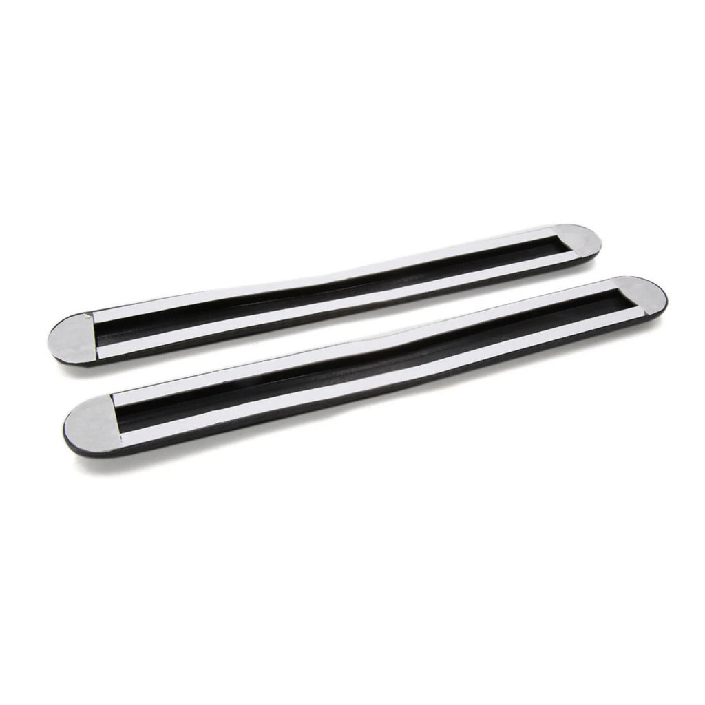 2pcs Bumper Guard Protector Sticker for Universal Vehicles (Black Carbon Fiber)