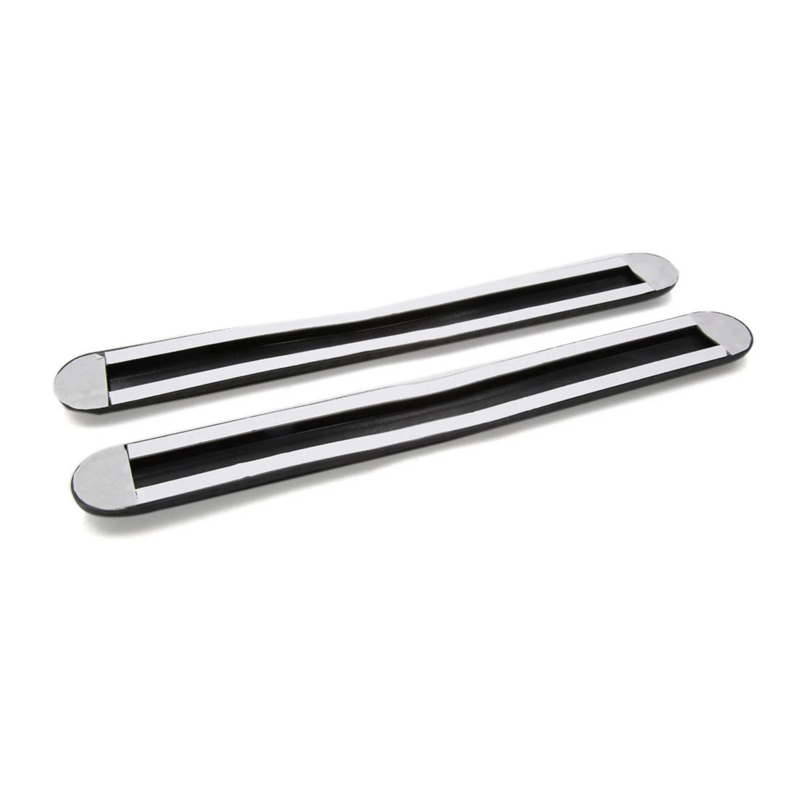2pcs Bumper Guard Protector Sticker for Universal Vehicles (Black Carbon Fiber)