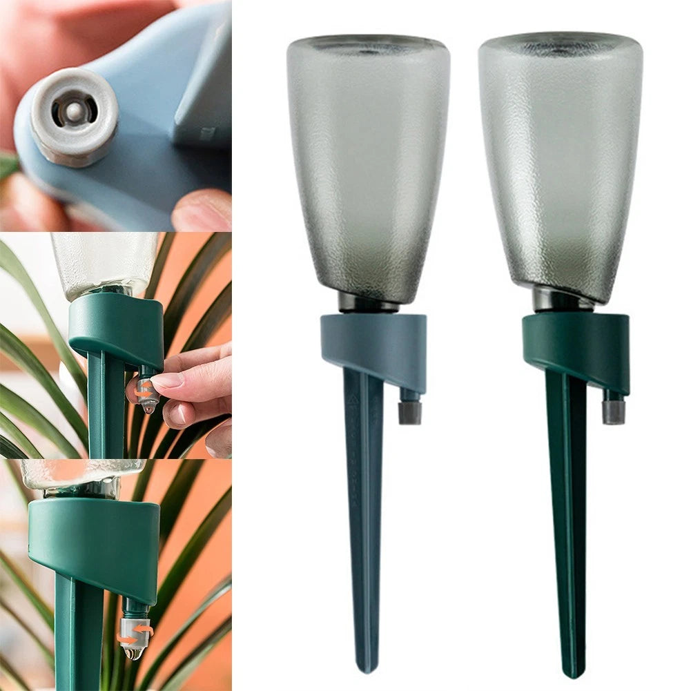 Self Watering System for Indoor Garden Herbs (Most Bottles)
