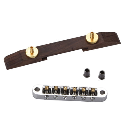 Copper Roller Bridge Tailpiece for Jazz Guitar (Archtop)