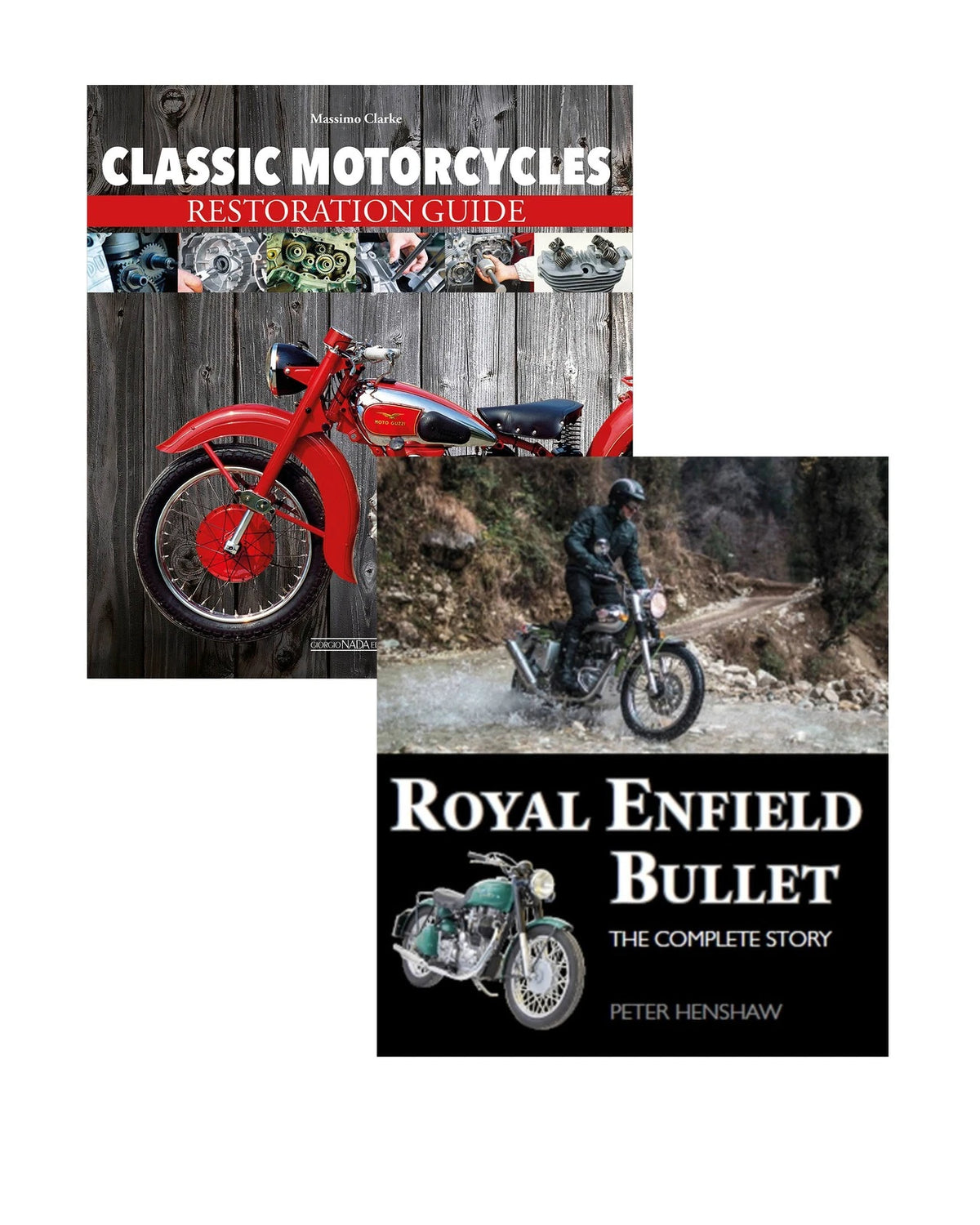 Restoration Guide & History Book Set for Royal Enfield Bullet & Classic