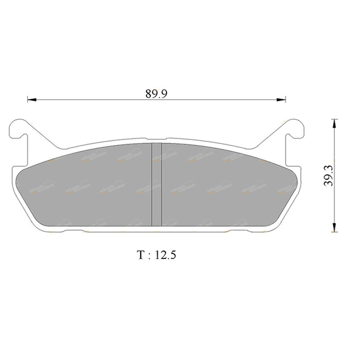 Rear Disc Brake Pads Set for Ford Laser KH 1.8L BP (1991–1994)