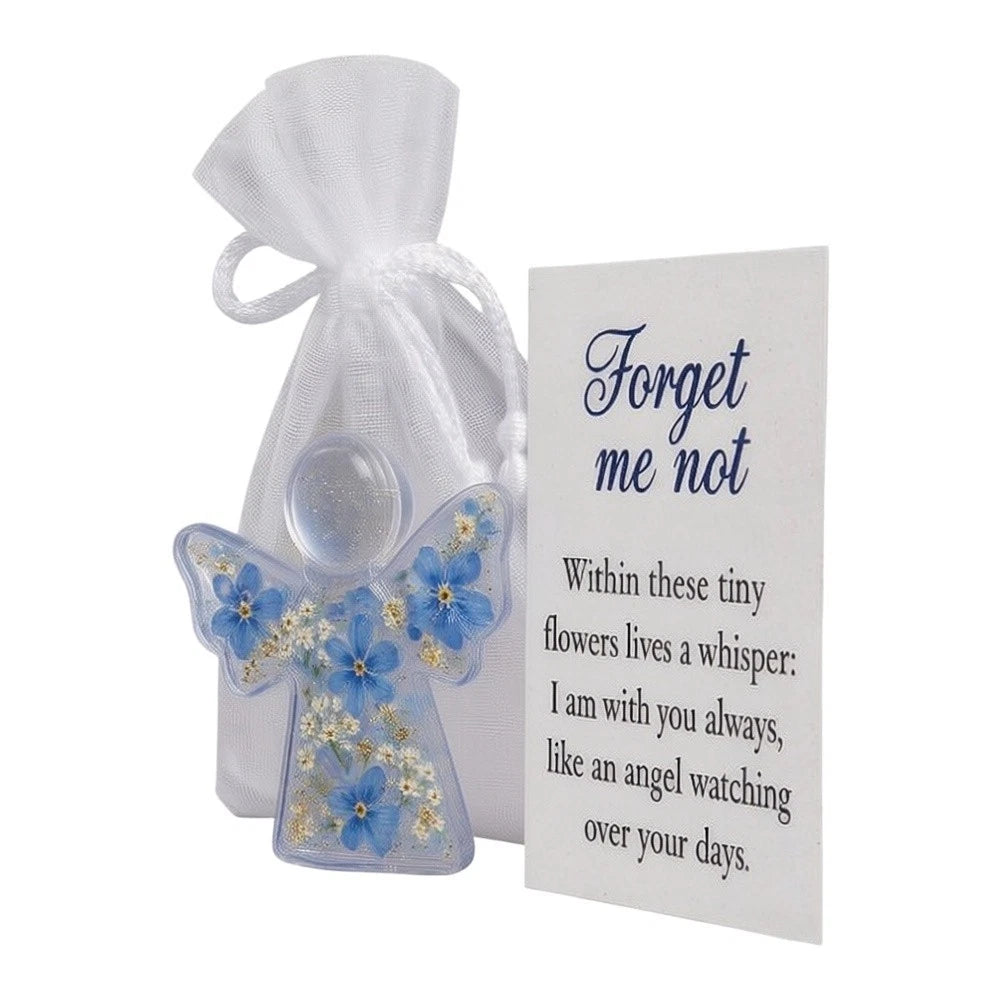 Memorial Angel Keepsake with Forget-Me-Not for Intimate Remembrance