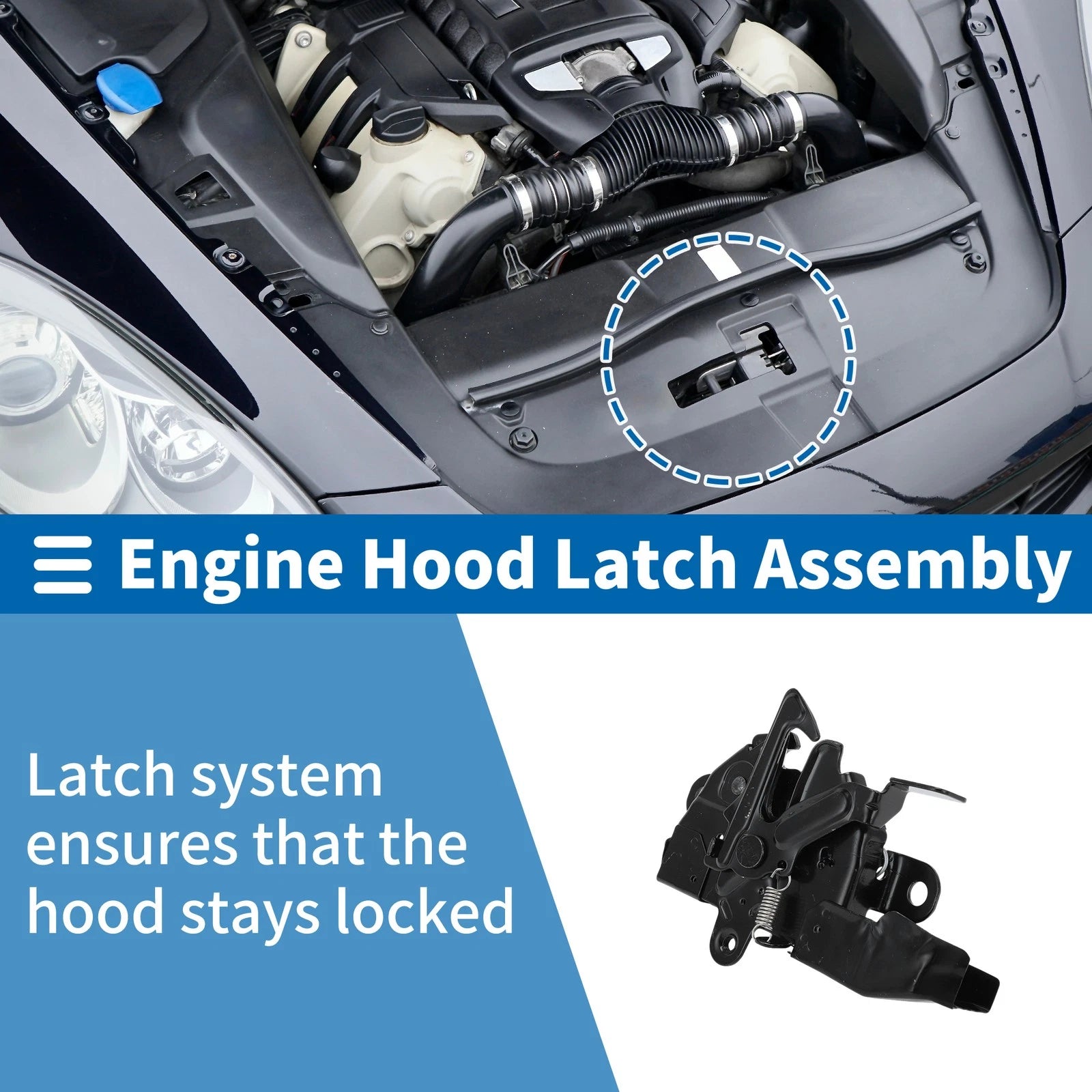 Hood Latch Assembly Replacement for Toyota Highlander (2010–2013)