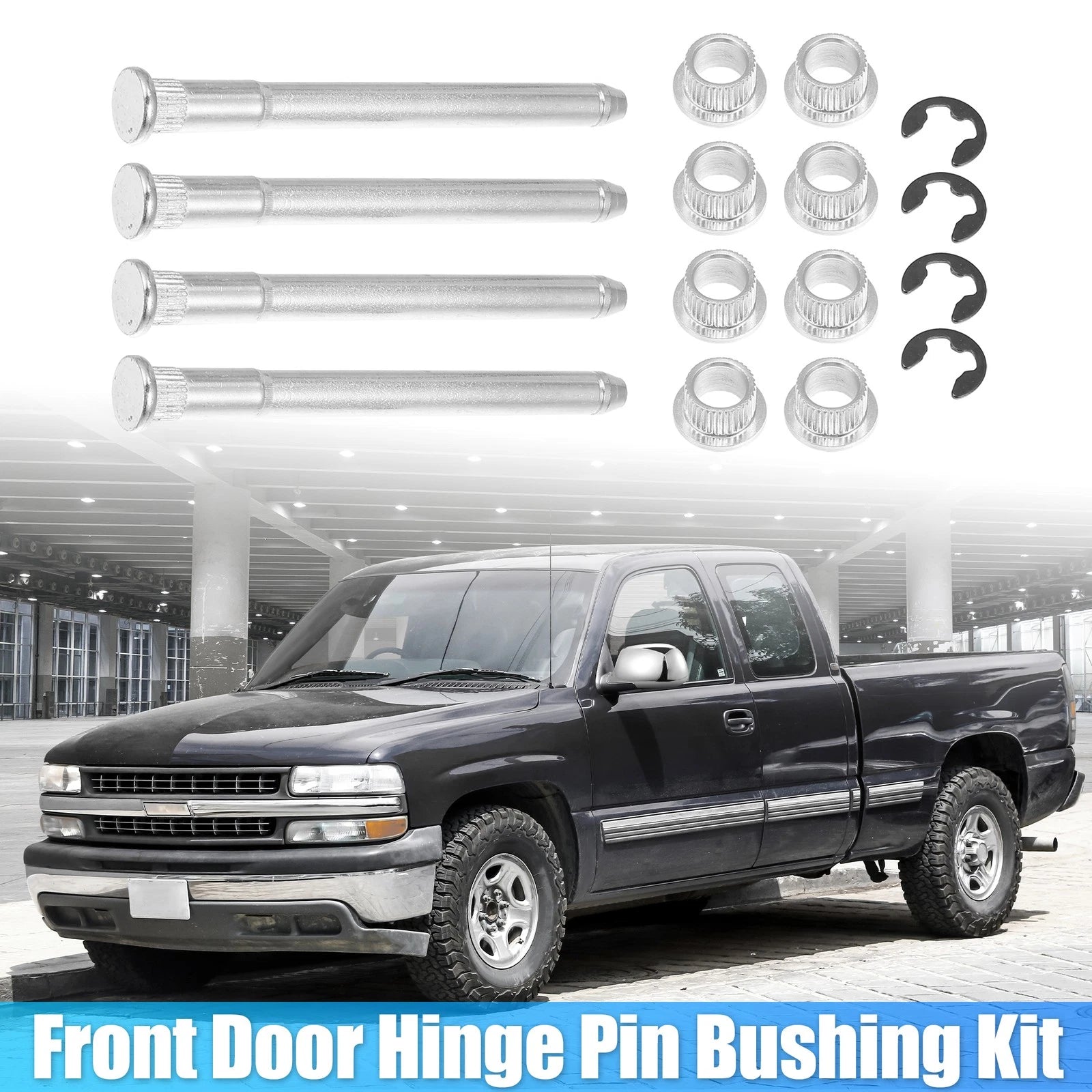Door Hinge Pin and Bushing Repair Kit for Chevy S10 Pickup (1995–2004)