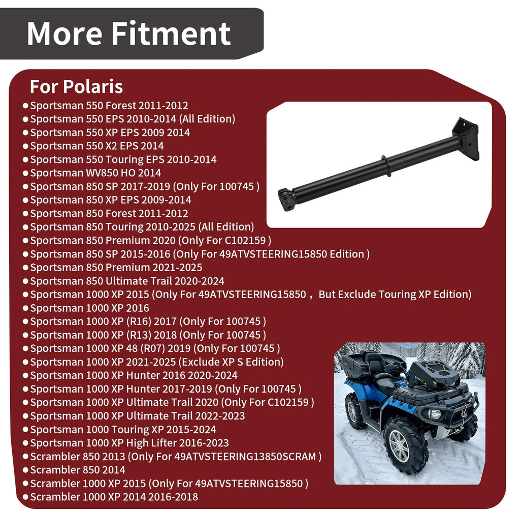 Steering Post Shaft Stem for Polaris Sportsman Scrambler XP 850 1000 (2013–2020) 1823656-329