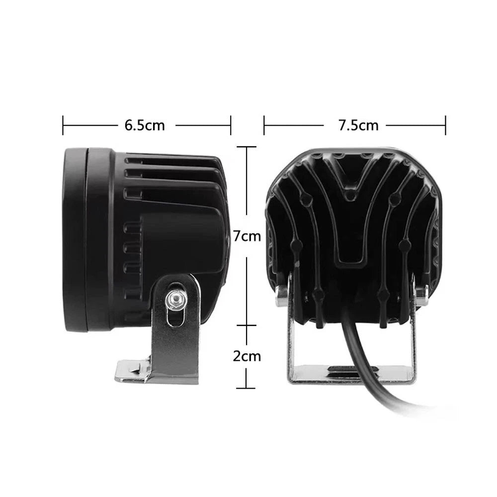 2X 3" LED Cube Pods Work Light for Offroad SUV (Fits )