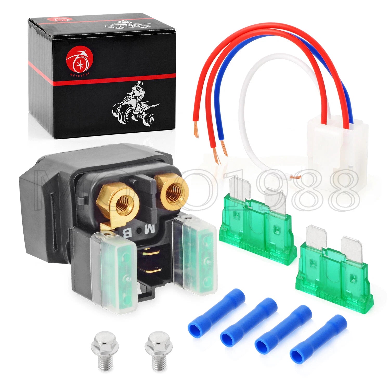 Starter Solenoid Relay with Plug for Yamaha XVS1300 V-Star 1300 (2007–2017)