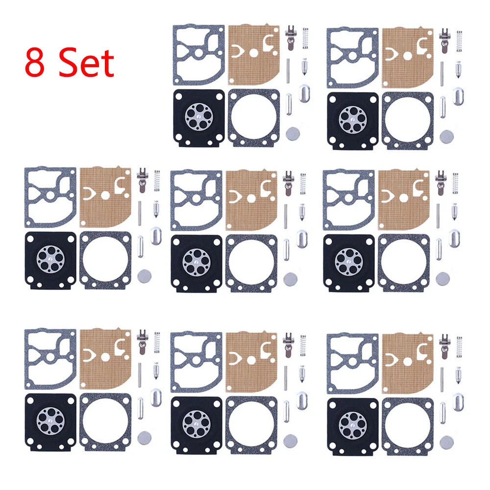 Set of 8 Carburetor Gasket Repair Kit for STIHL 017 018 MS170 MS180 ZAMA RB-77