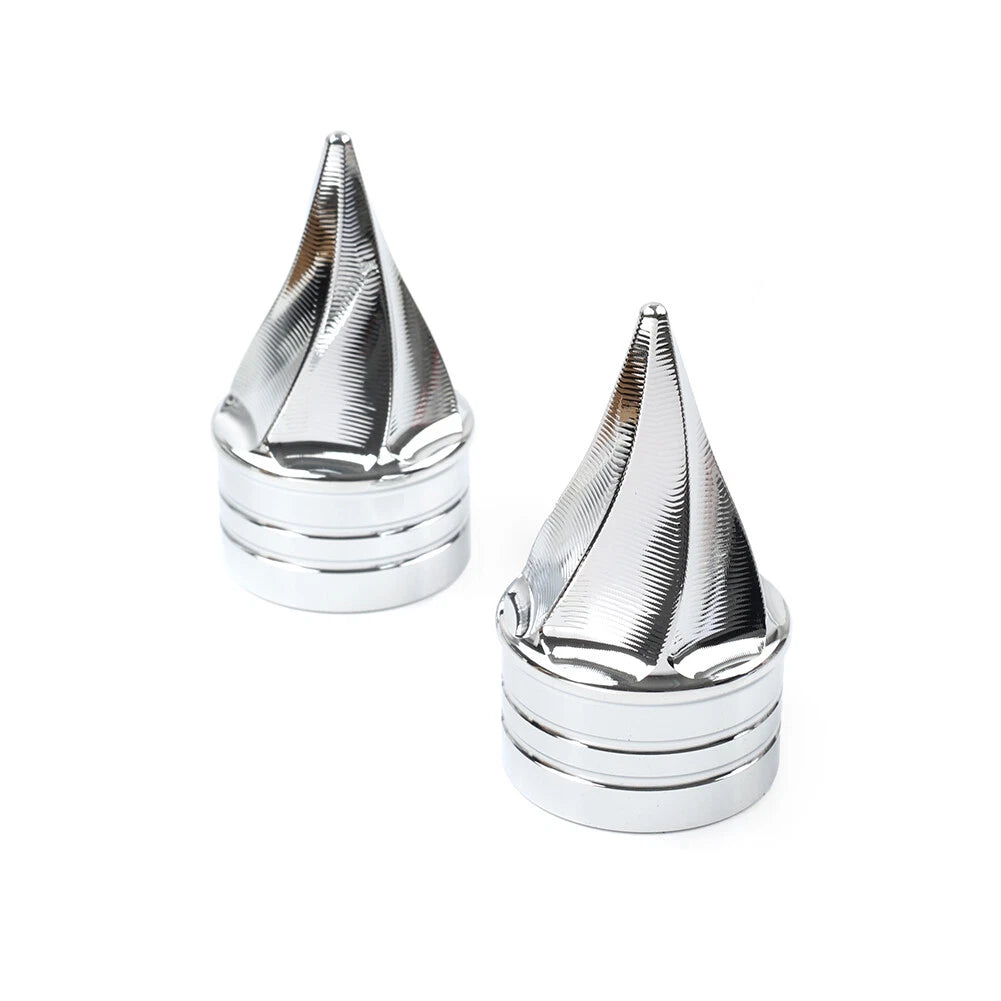 Front Axle Nut Cap Cover for Harley Touring Road Street Glide Softail Chrome