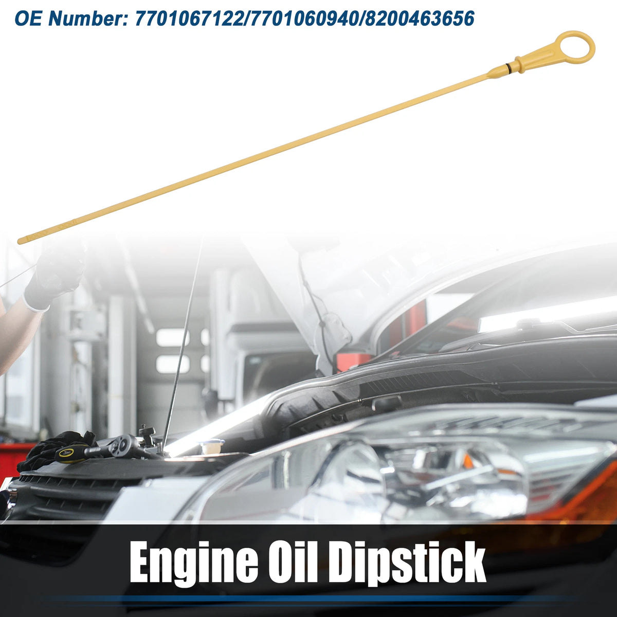 Engine Oil Level Indicator Dipstick for (No. 7701067122/7701060940/8200463656)