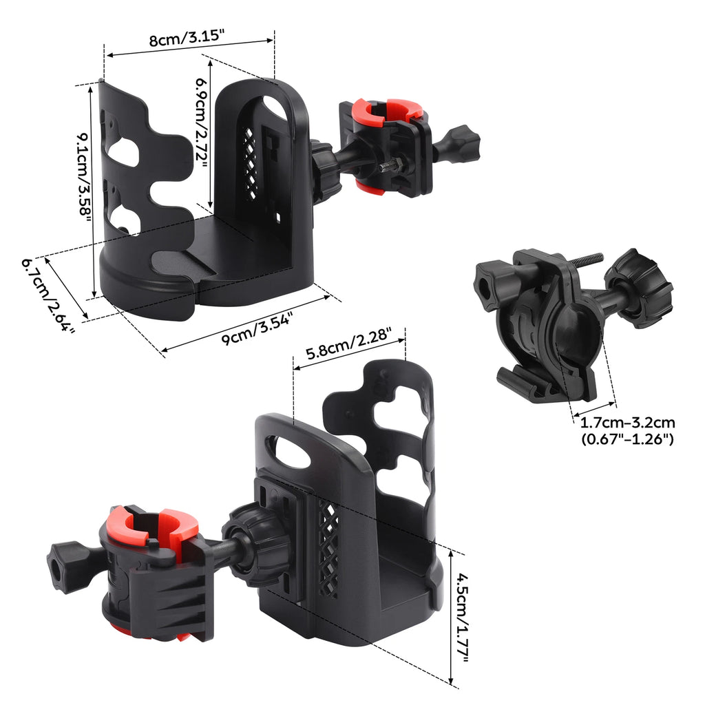 Adjustable Handlebar Drink Cup Holder for ATV Bike (Universal Fit)