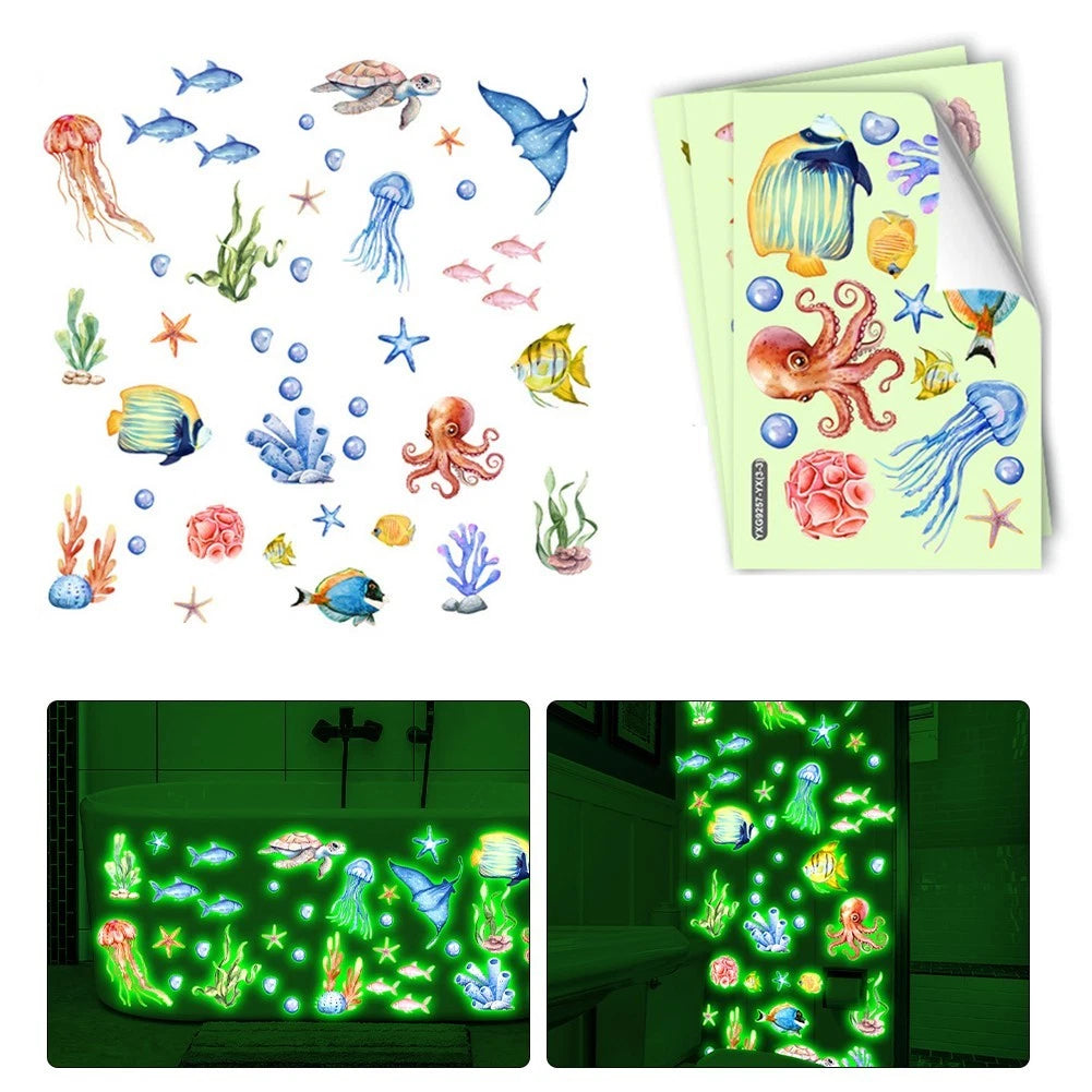 Glow Stickers for Creative Spaces (Underwater World)