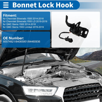 Hood Latch Assembly for Chevrolet Silverado 1500 (2014–2018) No. 85574821