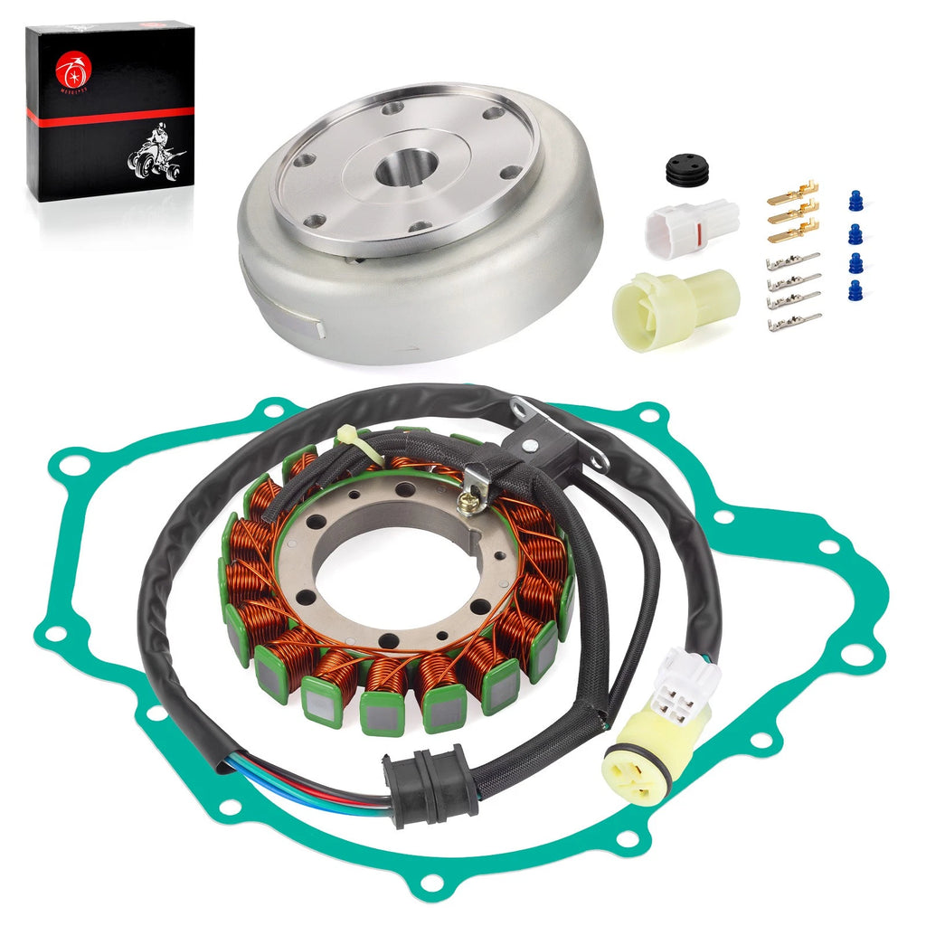 Flywheel & Stator & Gasket Kit for Yamaha Grizzly 660 YFM660F Rhino 660 YXR660F (2002–2008)