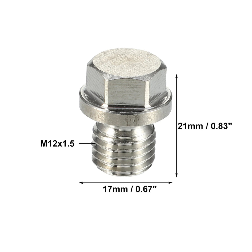 Engine Oil Drain Plug with Washer Replacement 2 Set for Mercedes-Benz (1996–2025)