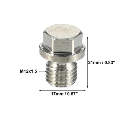 Engine Oil Drain Plug with Washer Replacement 2 Set for Mercedes-Benz (1996–2025)