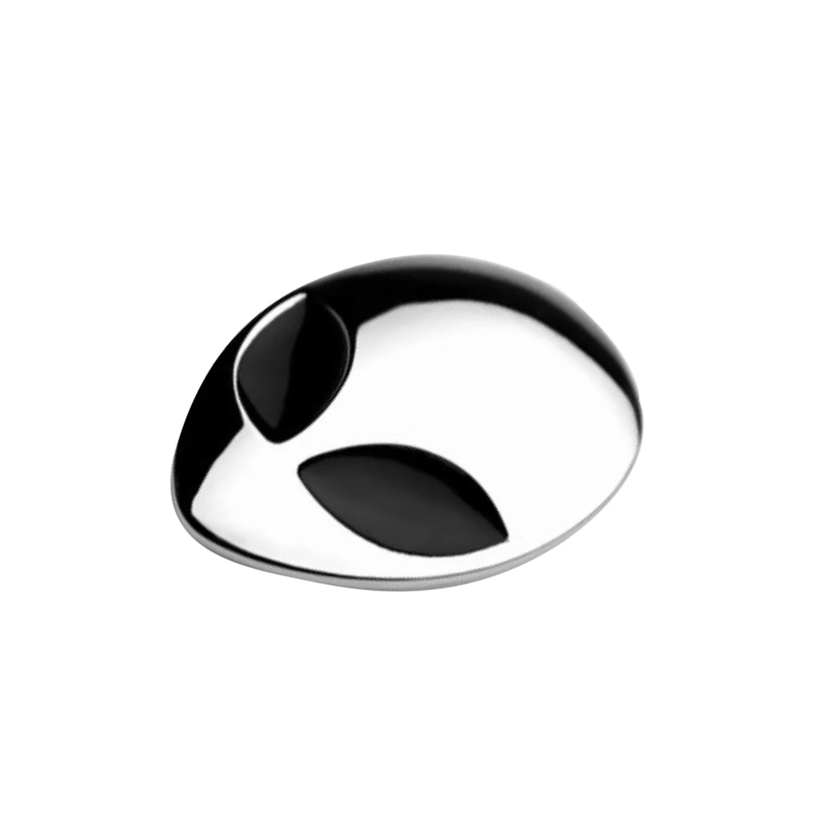 2X Chrome Metal 3D Alienware Head Auto Logo Sticker Badge for Car Decal