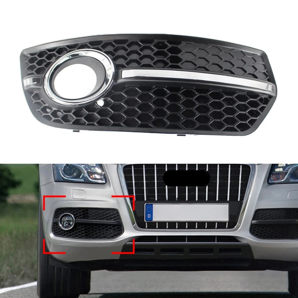 Fog Light Lamp Covers Trim for Audi Q5 (2009–2011) Right, Black