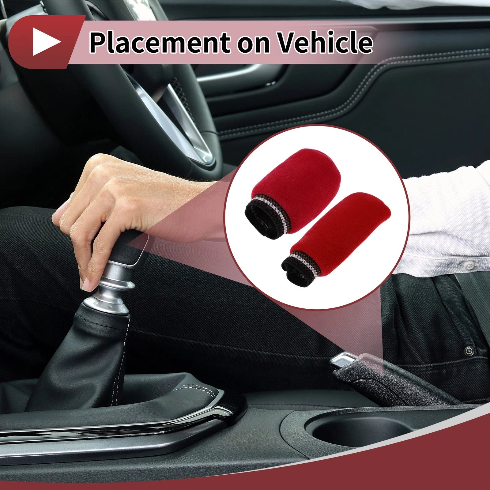 Gear Knob Protector Cover for - Plush Red