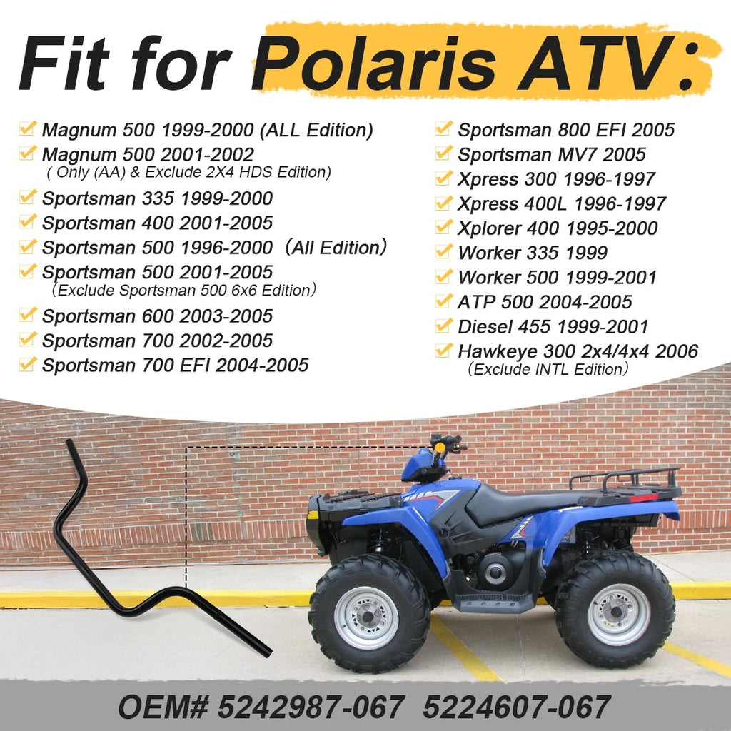 Handlebar for Polaris Magnum 500, Xpress/Xplorer 300 400, Worker 335 500 Diesel