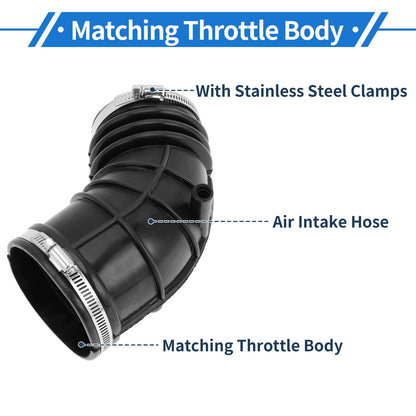 Engine Air Intake Hose with Clamps for BMW E46 E39 (2001–2005) No.13541438761