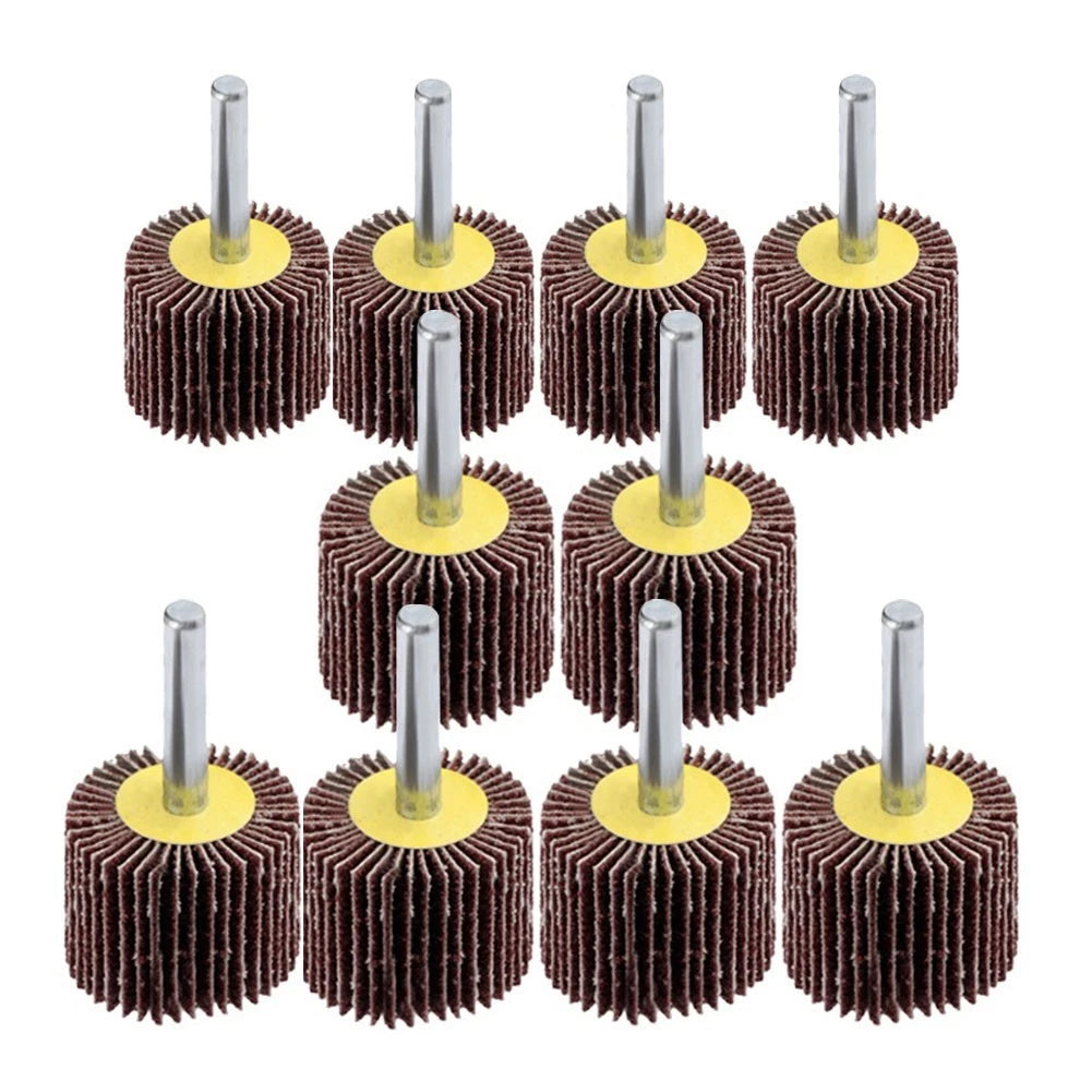 Set of 10 80 Grit Sanding Discs for Metal and Non-Metallic Materials