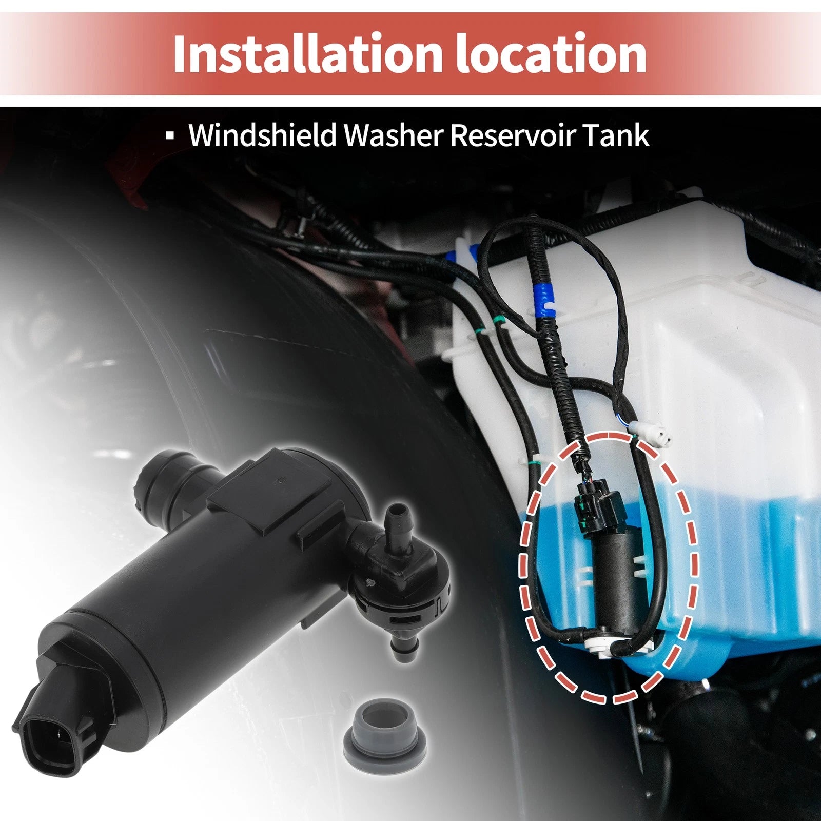 Windshield Washer Pump Replacement for Honda CR-V (2015–2022)