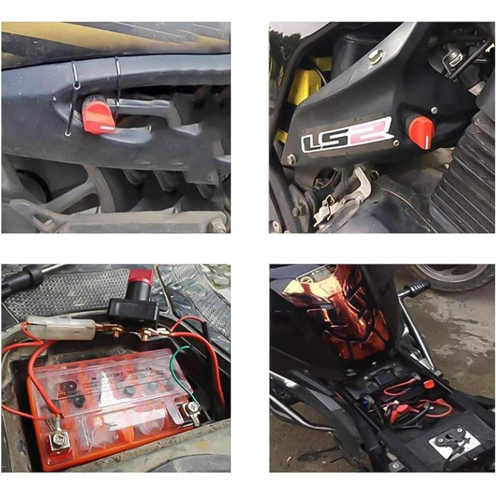 2X Battery Kill Switch Disconnect Isolator for Car Boat Marine