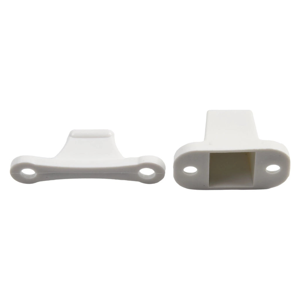 2X Door Retainer Catch for - Nylon, White
