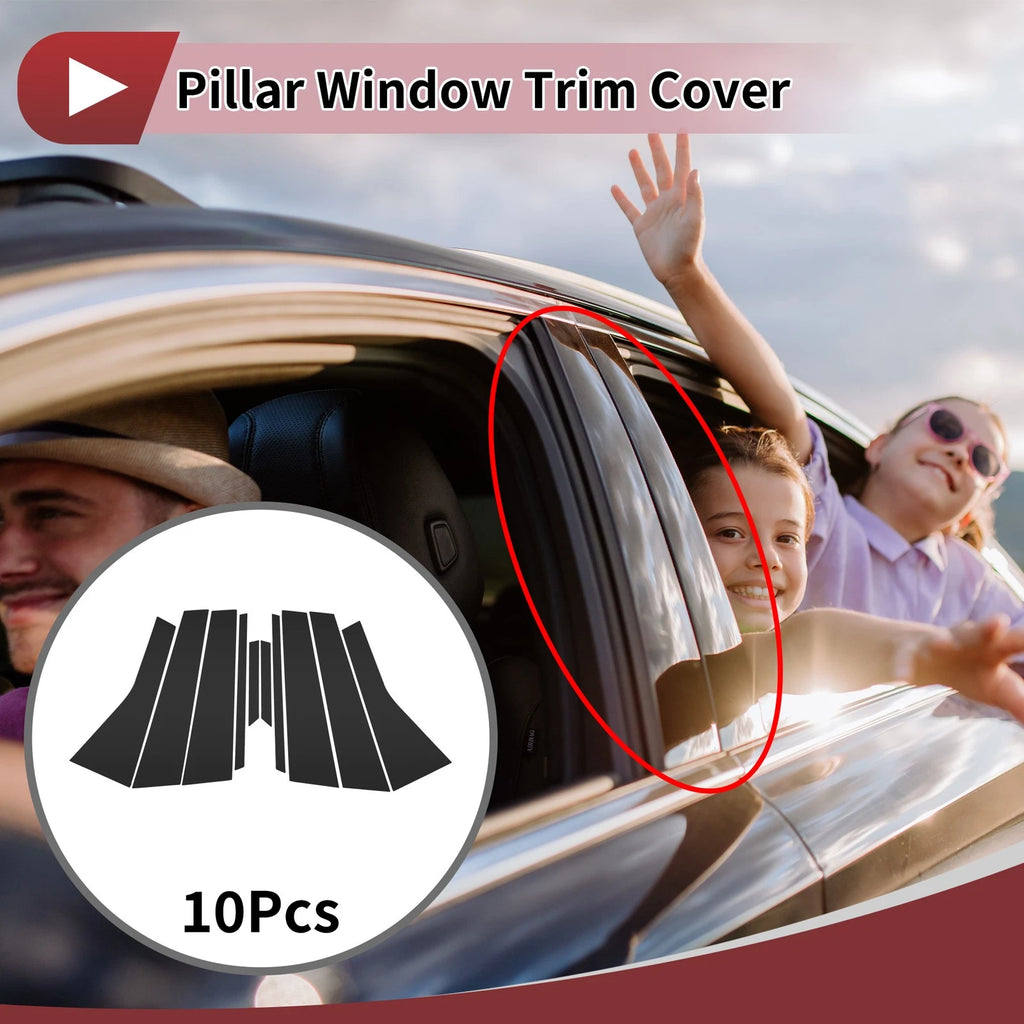Window Trim Door Pillar Front Rear Left Right for Volkswagen Touareg Plastic (2003–2010)