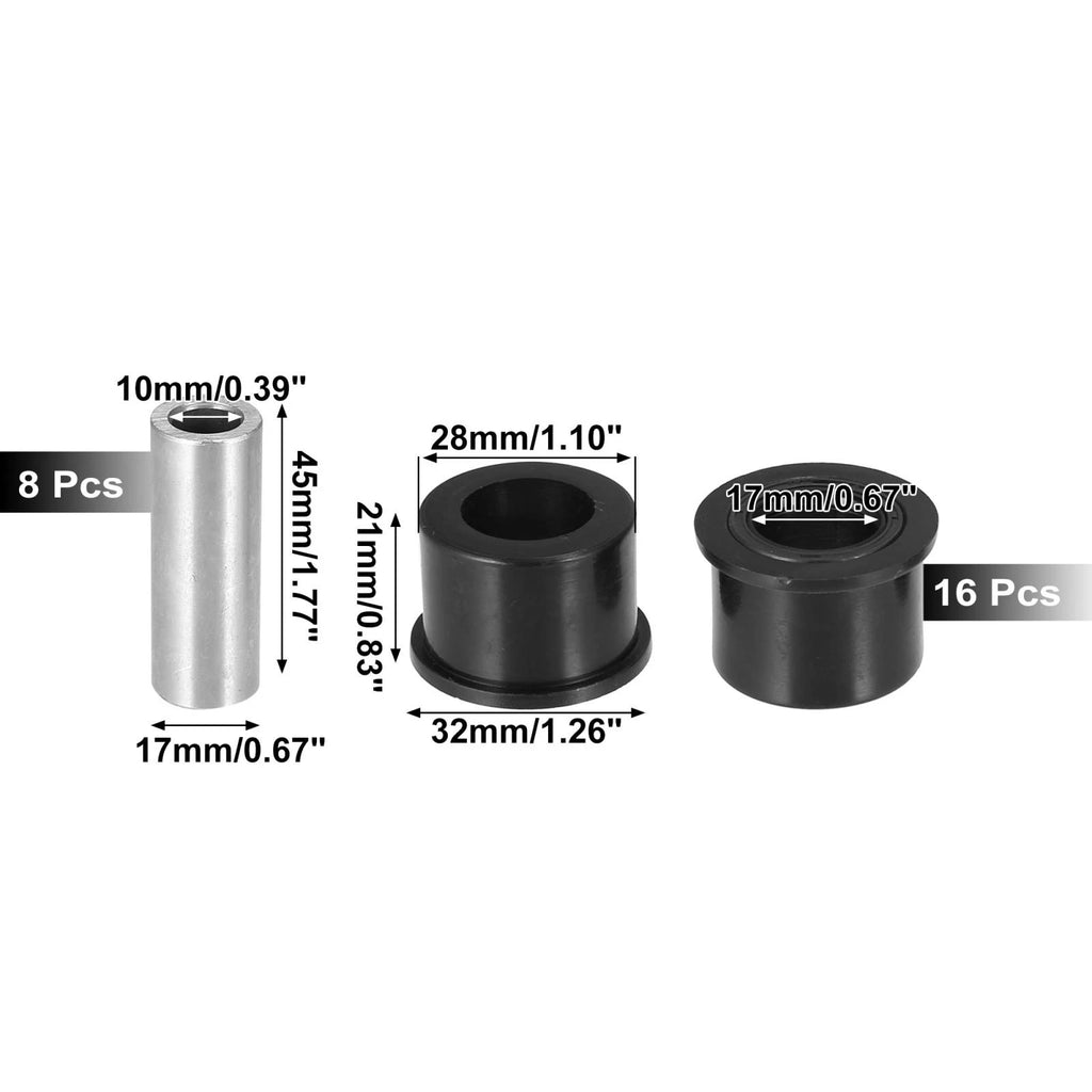 Front Upper and Lower Control Arm Bushing Kit for Honda Foreman 450 (1998–2004)