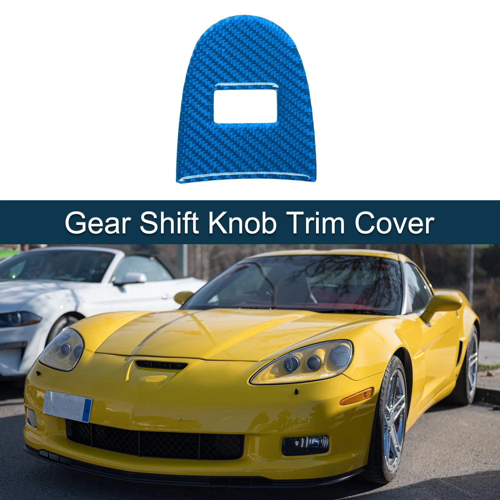 Gear Shift Knob Cover Sticker for Chevrolet Corvette C6 Z06 (2005–2013)