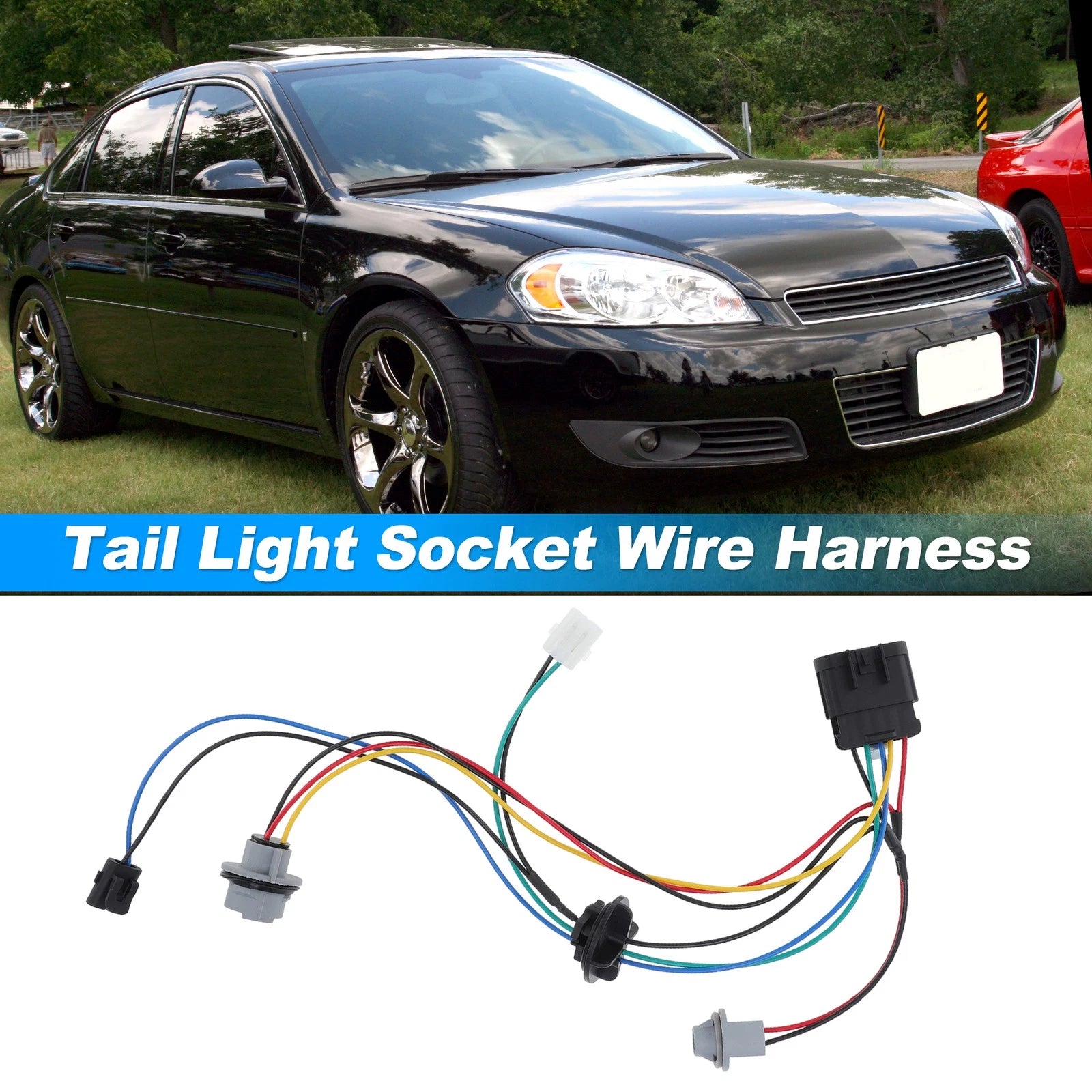 Headlight Bulb Socket Wiring Harness for Chevrolet Impala Monte Carlo (2004–2007)