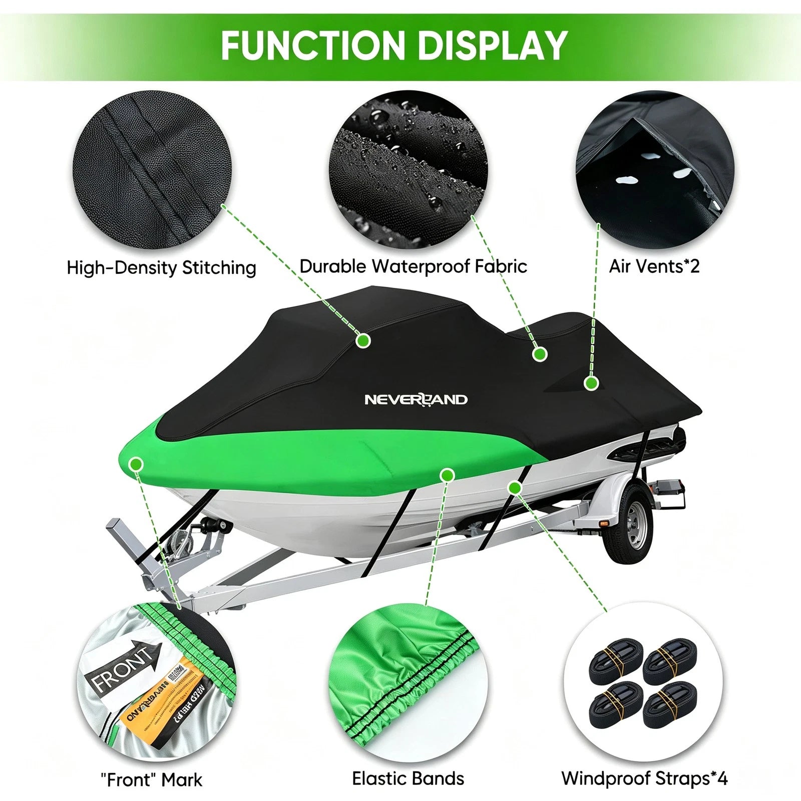 Jet Ski Cover for Seadoo Yamaha (Waterproof UV Rain Protection)