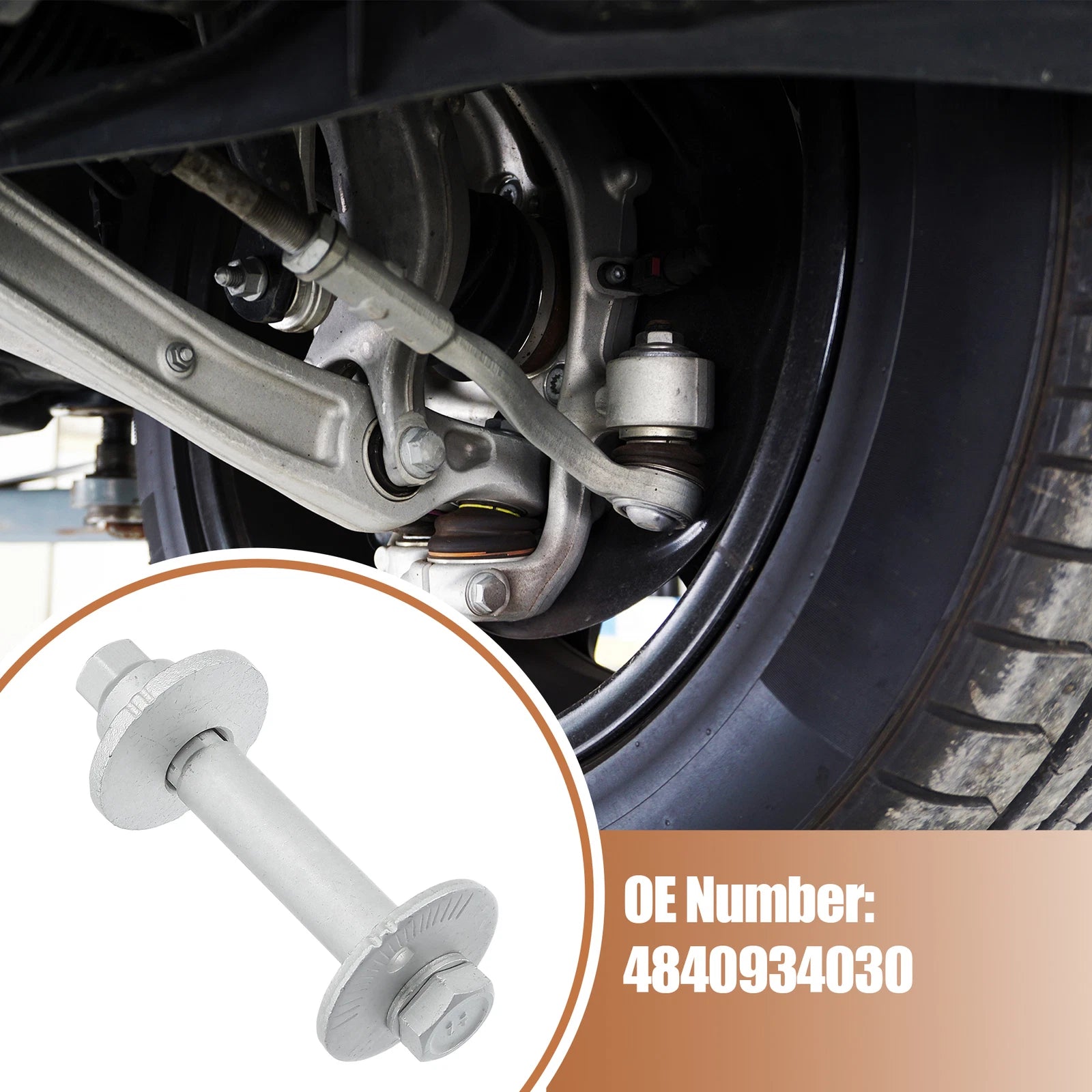 2X Eccentric Alignment Camber Bolt for Toyota Sequoia (2000–2007) No. 4840934030