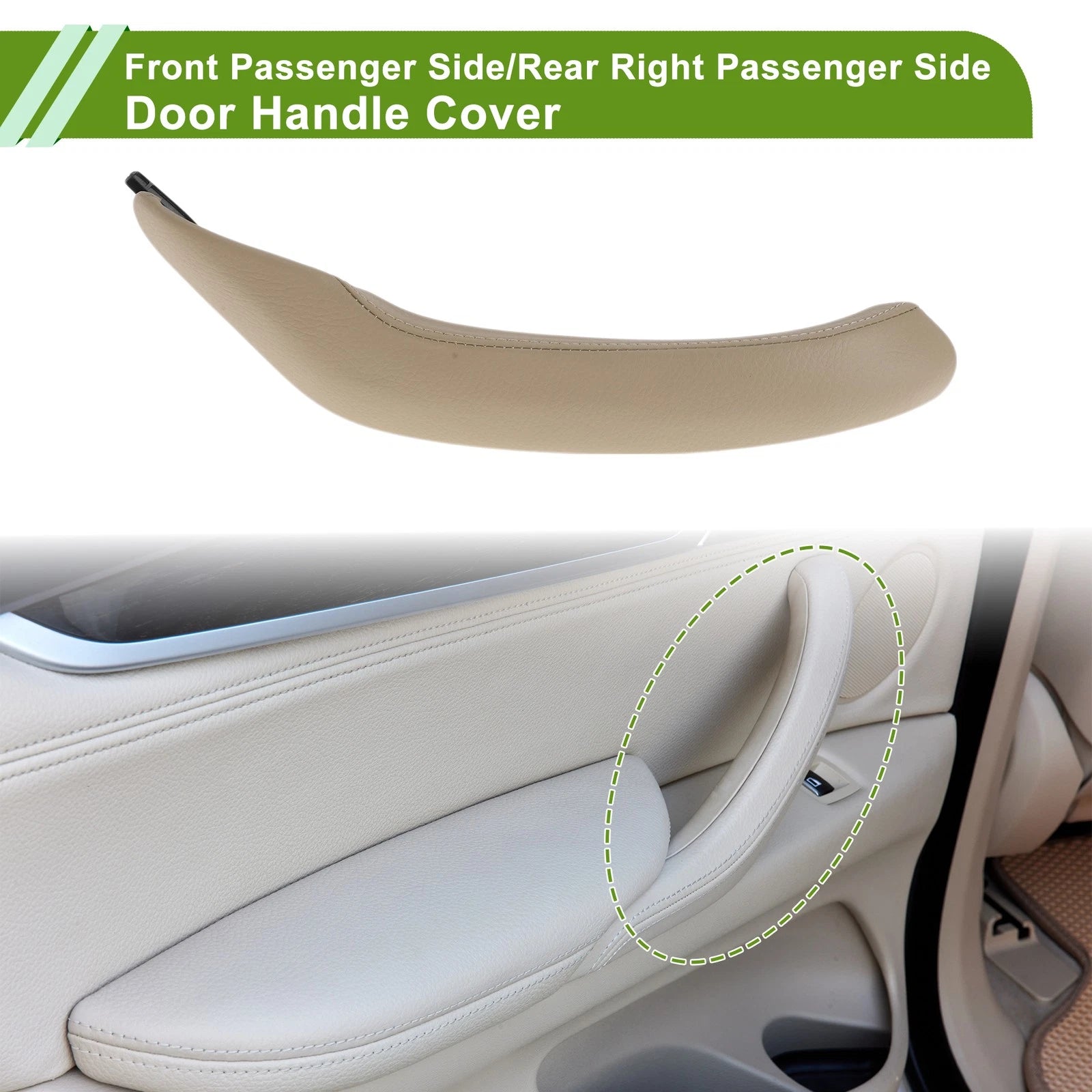 Door Handle Pull Trim Cover Replacement for BMW X3 F25 (2010–2016) Beige