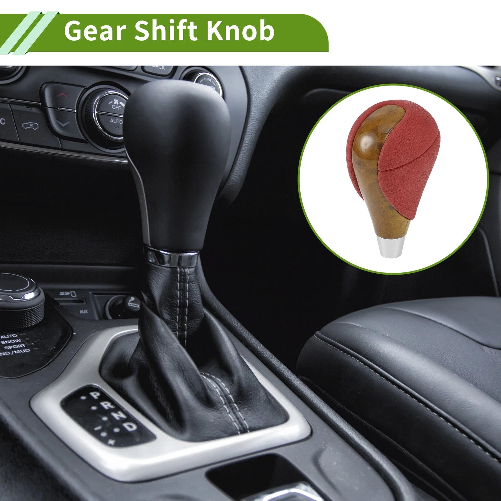 Automatic Gear Shift Knob Replacement for Lexus ES350 (2007–2015) Red