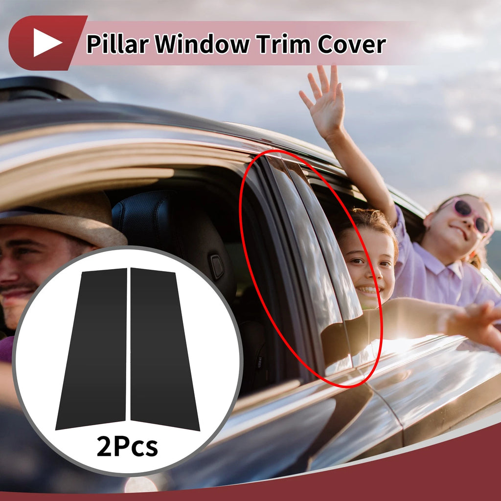 2 Pcs Door Pillar Window Trim Replacement for Volkswagen CC (2009–2018)