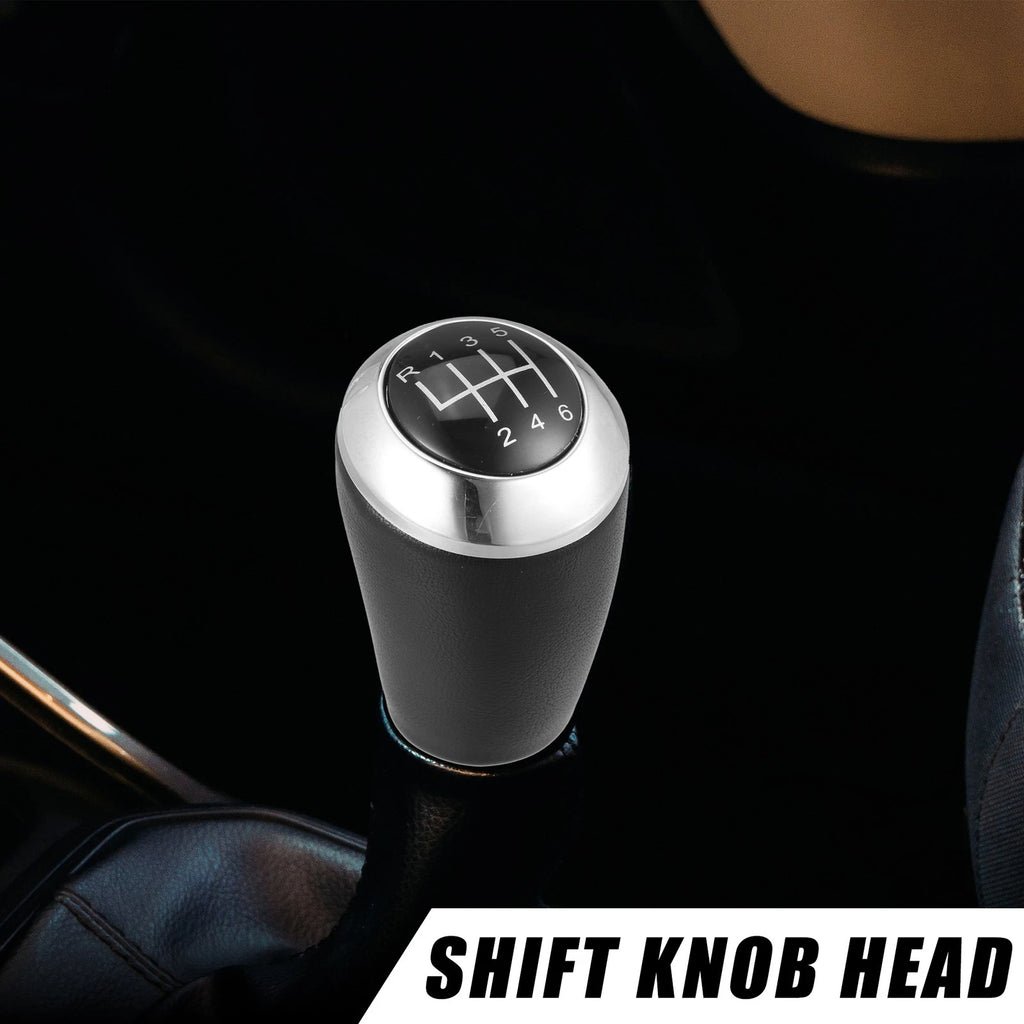 Faux Leather Gear Shift Knob 6 Speed for Mazda 6 (2007–2012) Black