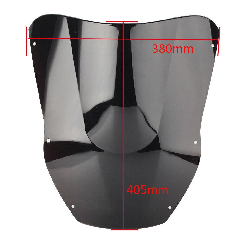 Windshield Windscreen Double Bubble White for Kawasaki Ninja ZX12R 2000 2001