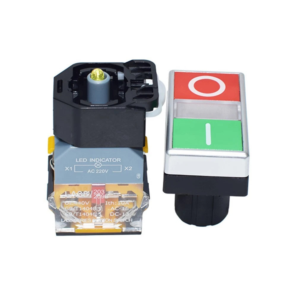 Black Pushbutton Switch with LED Indicator for Automotive Applications